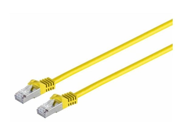 MicroConnect - Nettverkskabel - RJ-45 (hann) til RJ-45 (hann) - 1.5 m - SFTP, PiMF - CAT 7 - uten hindringer - gul