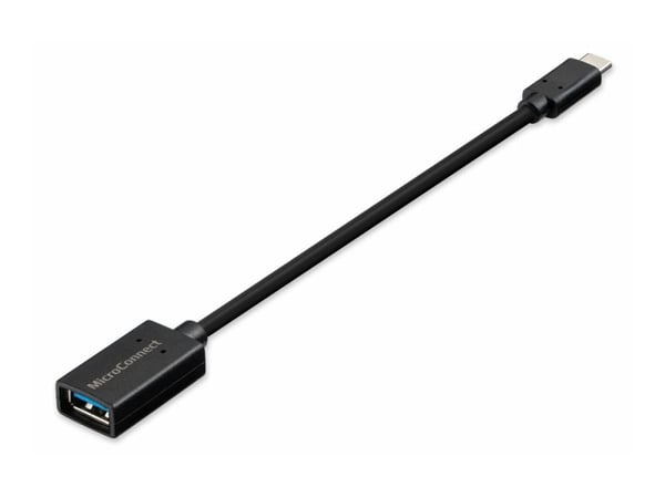 MicroConnect - USB-kabel - USB-type A (hunn) til 24 pin USB-C (hann) - USB 3.1 Gen1 - 20 cm - svart