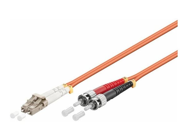 MicroConnect - Nätverkskabel - LC/UPC-multiläge (hane) till ST/UPC-multiläge (hane) - 2 m - 2 mm - fiberoptisk - duplex - 50/125 mikron - OM2 - hal...