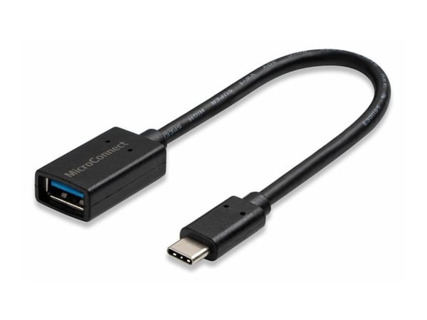 MicroConnect - USB-adapter - USB-type A (hunn) til 24 pin USB-C (hann) - USB 3.2 Gen 1 - 20 cm - svart
