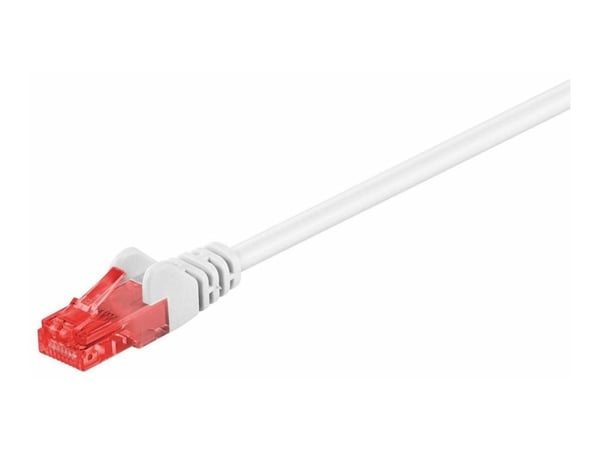 MicroConnect - Nettverkskabel - RJ-45 (hann) til RJ-45 (hann) - 20 m - UTP - CAT 6 - formstøpt - hvit