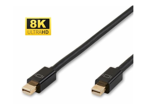 MicroConnect - DisplayPort-kabel - Mini DisplayPort (hann) låst til Mini DisplayPort (hann) låst - DisplayPort 1.4 - 2 m - 8 K 60 Hz (7680 x 4320) ...