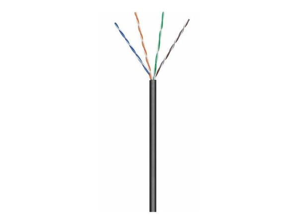 MicroConnect - Samlet kabel - 100 m - UTP - CAT 5e - utendørs, flertrådet - svart