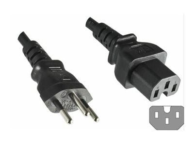 Microconnect PE160518, 1,8 m, Virtapistoke tyyppi J, C15 liitin, H05VV-F3G, 250 V, 10 A