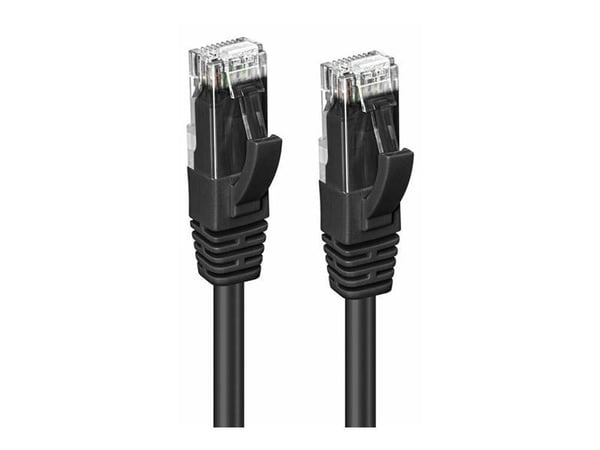 MicroConnect - Nettverkskabel - RJ-45 (hann) til RJ-45 (hann) - 10 m - UTP - CAT 6 - halogenfri - svart