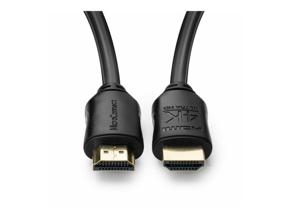 MicroConnect - High Speed - HDMI-kabel med Ethernet - HDMI hann til HDMI hann - 10 m - trippel beskyttelse - svart - innendørs, støtte for Dolby DT...