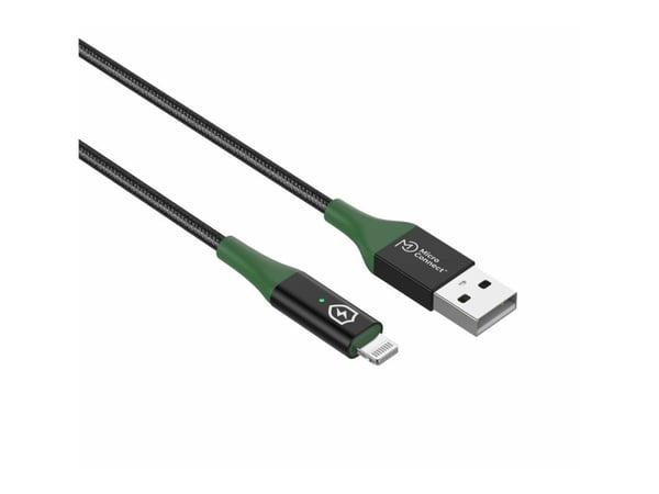 Microconnect MC-SMART USB A-L-2, 2 m, USB A, Lightning, Uros, Uros, musta, Vihreä