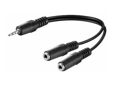 MicroConnect - Lydsplitter - ministik han til ministik hun - 20 cm