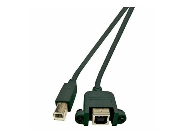 MicroConnect - USB forlængerkabel - USB Type B (hun) til USB (han) - USB 2.0 - 1.8 m - tommelskruer - USB-tyyppi B (hun) til USB (han) - USB 2.0 - ...