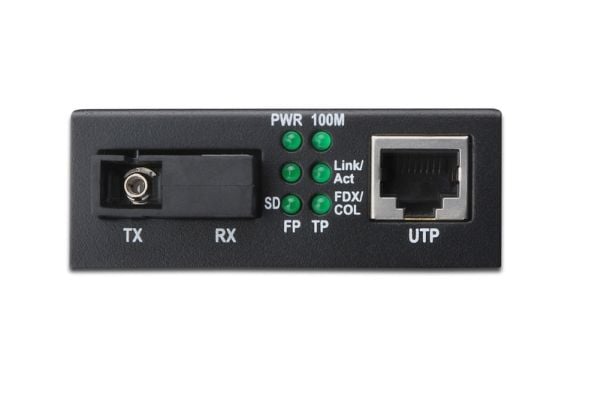 DIGITUS Professional DN-82122 - Fibermedieomformer - 1GbE - 10Base-T, 1000Base-LX, 100Base-TX, 1000Base-T - RJ-45 / SC-enkeltmodus - opp til 20 km ...