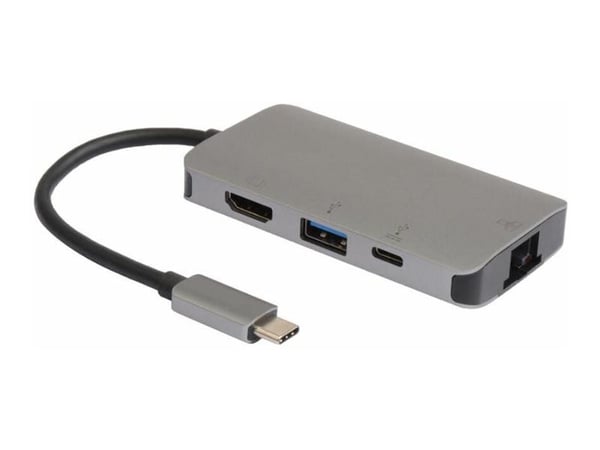 MicroConnect - Dokkingstasjon - USB-C 3.2 Gen 1 - HDMI - GigE
