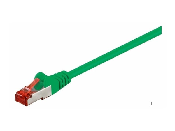 MicroConnect - Nettverkskabel - RJ-45 (hann) til RJ-45 (hann) - FTP - CAT 6 - med støvel - grønn