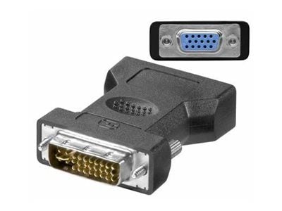 Microconnect MONAJ, DVI-I 24+5Pin, HD15, Musta
