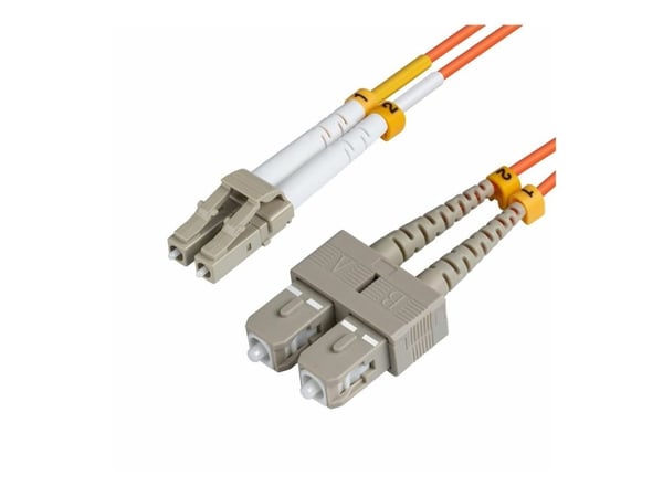 MicroConnect - Nettverkskabel - LC/UPC-multimodus (hann) til SC/UPC-multimodus (hann) - 3 m - fiberoptisk - 62,5 / 125 mikroner - OM1