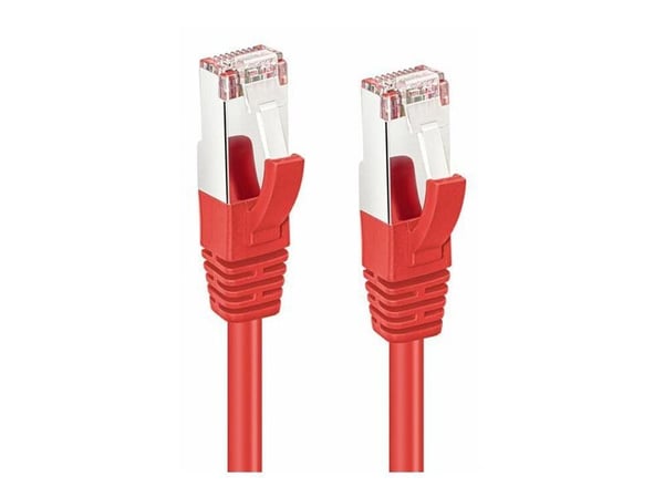 MicroConnect - Patchkabel - RJ-45 (han) til RJ-45 (han) - 15 m - S/FTP - CAT 6a - booted, halogenfri, formet, rund, knastfri - rød