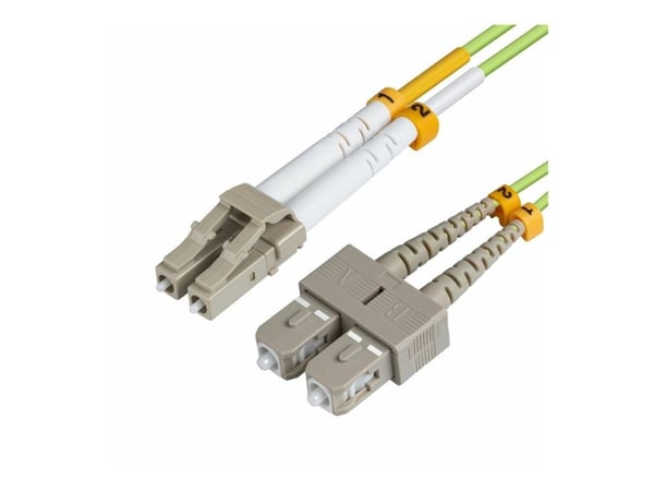 MicroConnect - Nettverkskabel - LC/UPC-multimodus (hann) til SC/UPC-multimodus (hann) - 5 m - 2 mm - fiberoptisk - dupleks - 50 / 125 mikroner - OM...