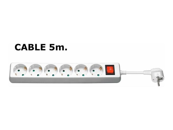 Microconnect MC-GRU00615WS, 1,5 m, Sisätila, Tyyppi F, Tyyppi F, Valkoinen, VDE, RoHS, CE