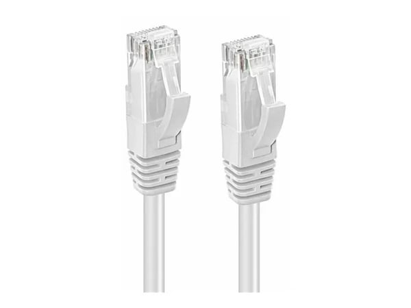 MicroConnect - Nettverkskabel - RJ-45 (hann) til RJ-45 (hann) - 5 m - UTP - CAT 6 - halogenfri - hvit