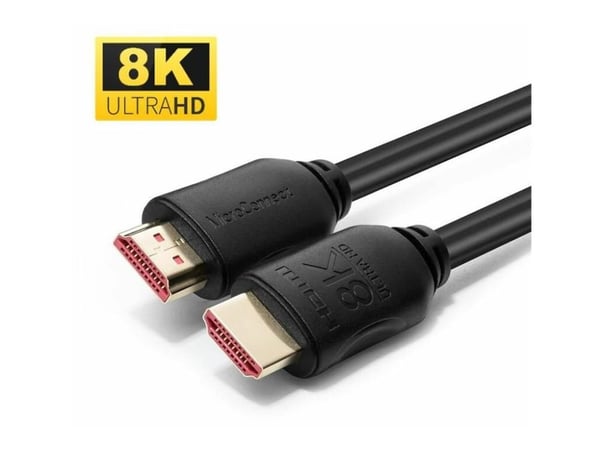 MicroConnect - Ultra High Speed - HDMI-kabel med Ethernet - HDMI hann til HDMI hann - 4,0 m - Svart - Dolby TrueHD-støtte, støtter 8K 60 Hz (7680 x...