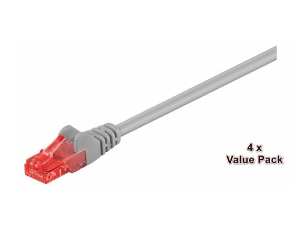 Microconnect V-UTP620VP, 20 m, Cat6, U/UTP (UTP), RJ-45, RJ-45, Harmaa