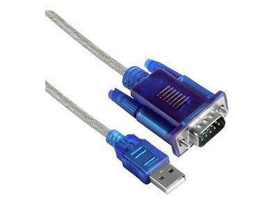 Microconnect USBADB, Harmaa, 1,8 m, USB A-tyyppi, DB-9, Uros, Uros