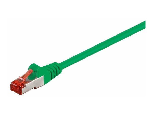 MicroConnect - Nettverkskabel - RJ-45 (hann) til RJ-45 (hann) - 15 cm - 6 mm - SFTP - CAT 6 - halogenfri, rund, flertrådet - grønn