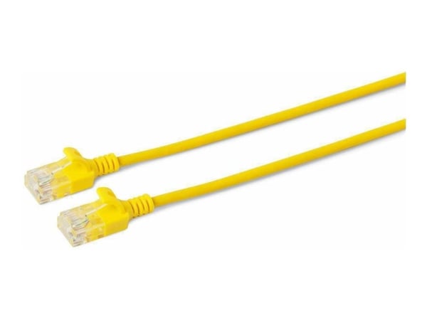 Microconnect V-UTP60015Y-SLIM -verkkokaapeli, keltainen, 0,15 m, Cat6 U/UTP (UTP) (V-UTP60015Y-SLIM)