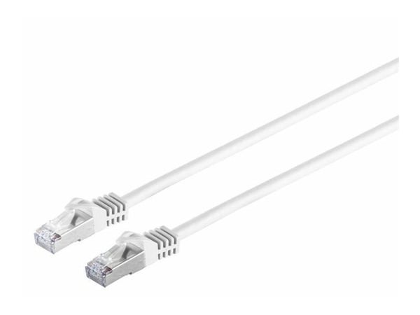 MicroConnect - Nettverkskabel - RJ-45 (hann) til RJ-45 (hann) - 50 cm - SFTP - CAT 7 - hvit