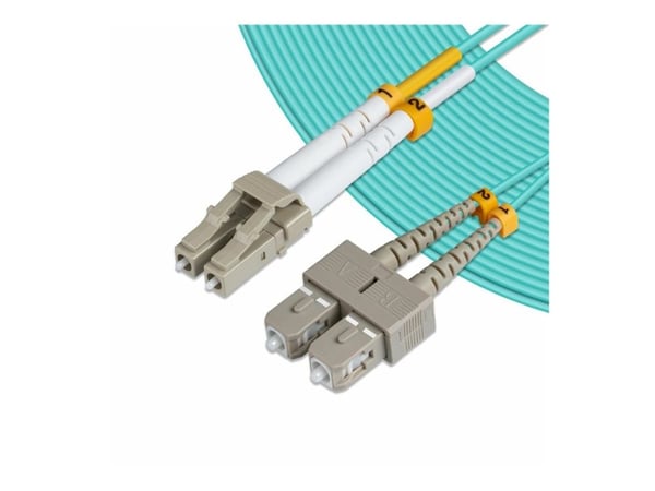 MicroConnect - Nettverkskabel - LC/UPC-multimodus (hann) til SC/UPC-multimodus (hann) - 3 m - fiberoptisk - 50 / 125 mikroner - OM3