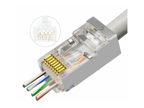 Microconnect KON512-50EZ, RJ45, Hopea, Uros, Suora, Cat6a, F/FTP (FFTP)