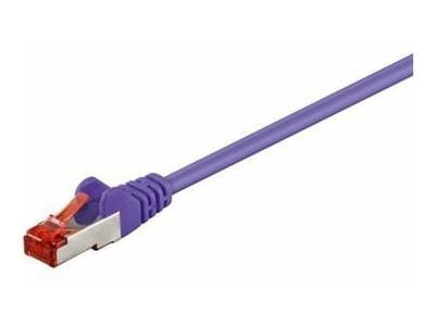 MicroConnect - Nettverkskabel - RJ-45 (hann) til RJ-45 (hann) - 15 cm - 6 mm - SFTP - CAT 6 - halogenfri, rund, flertrådet - purpur
