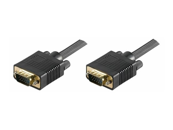 MicroConnect - VGA-kabel - HD-15 (VGA) (hann) til HD-15 (VGA) (hann) - 7 m - formstøpt, tommelskruer - svart