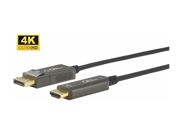 Microconnect DP-HDMI-1500V1.4OP, 15 m, DisplayPort, HDMI, Uros, Uros, Suora