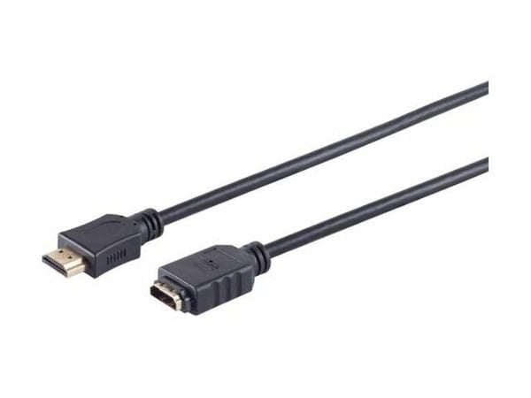 MicroConnect - HDMI-forlengelseskabel med Ethernet - HDMI hunn til HDMI hann - 50 cm