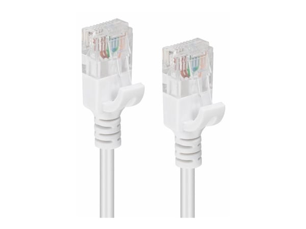 MicroConnect - Nettverkskabel - RJ-45 (hann) til RJ-45 (hann) - 25 cm - UTP - CAT 6 - uten hindringer, flertrådet - hvit