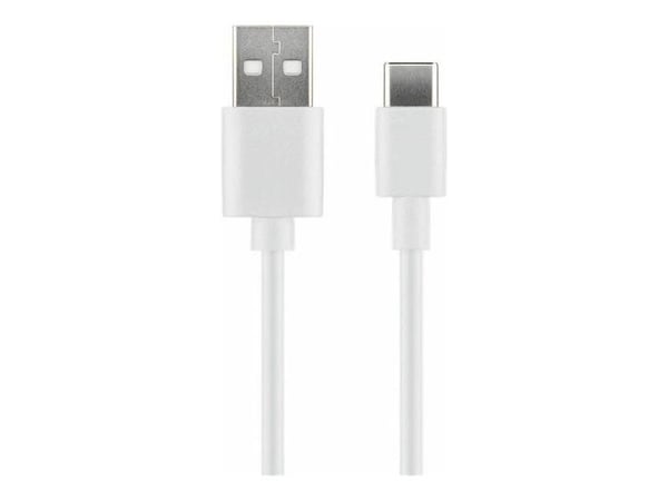 MicroConnect - USB-kabel - 24 pin USB-C (hann) til USB (hann) - USB 2.0 - 3 A - 2 m - hvit