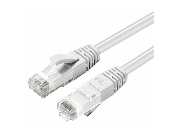 MicroConnect - Nettverkskabel - RJ-45 (hann) til RJ-45 (hann) - 50 cm - UTP - CAT 5e - hvit
