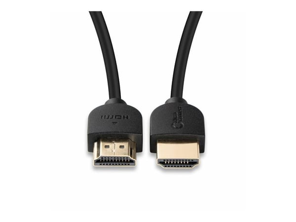 MicroConnect - High Speed - HDMI-kabel med Ethernet - HDMI hann til HDMI hann - 1 m - svart - støtte for Dolby TrueHD, 4 K 60 Hz (4096 x 2160) støtte