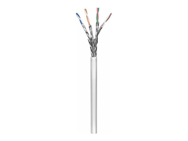 MicroConnect - Samlet kabel - 305 m - 6.3 mm - S/FTP - CAT 6 - innendørs, rund, solid - grå