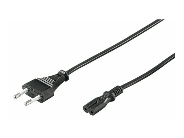 MicroConnect Power Cord Notebook - Strömkabel - 3 m - svart