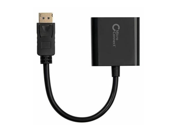 MicroConnect - DisplayPort-kabel - DisplayPort (hann) til HD-15 (VGA) (hunn) - 15 cm