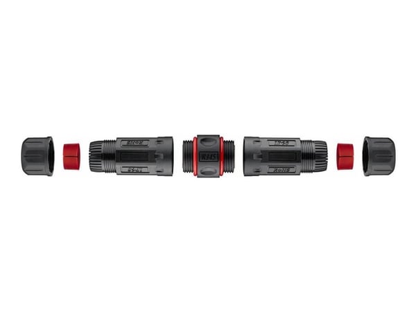 Microconnect KON523, RJ45, Musta, Cat6, IP68, 10 g, 1 kpl