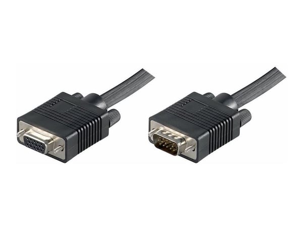 MicroConnect - VGA-forlengelseskabel - HD-15 (VGA) (hunn) til HD-15 (VGA) (hann) - 10 m - 1080p-støtte 60 Hz (VGA) - svart