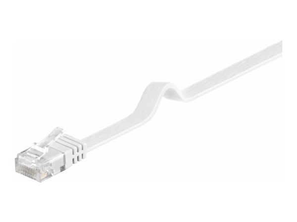 MicroConnect - Nätverkskabel - RJ-45 (hane) till RJ-45 (hane) - 1.5 m - UTP - CAT 6 - tvinnad, platt - vit