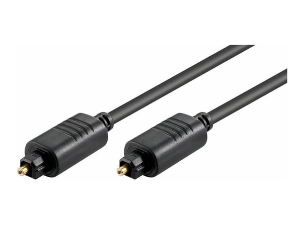 MicroConnect - Digital audiokabel (optisk) - TOSLINK hann til TOSLINK hann - 10 m - fiberoptisk - svart