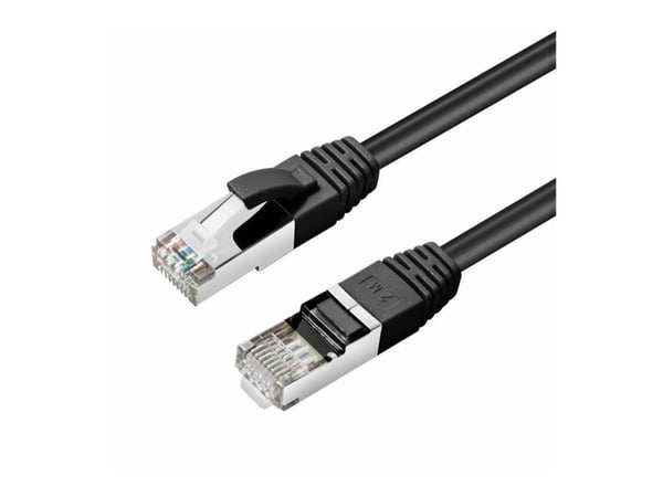 MicroConnect - Nätverkskabel - RJ-45 (hane) till RJ-45 (hane) - 3 m - SSTP (screened shielded twisted pair) - CAT 6 - halogenfri, tvinnad - svart