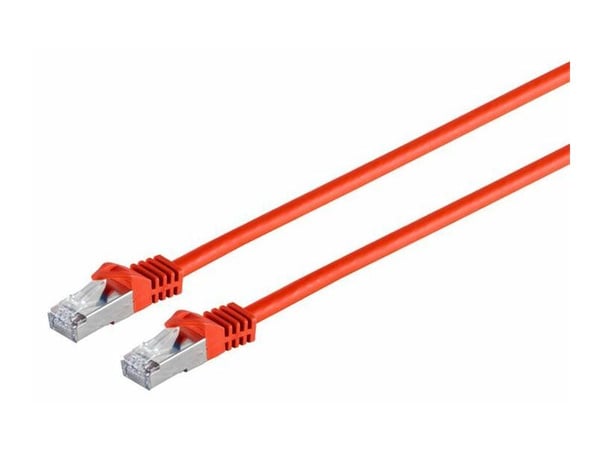 MicroConnect - Nettverkskabel - RJ-45 (hann) til RJ-45 (hann) - 20 m - SFTP, PiMF - CAT 7 - uten hindringer - rød