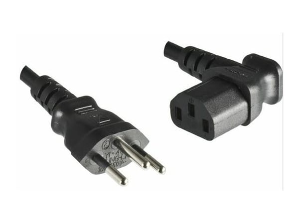 Microconnect PE160418A, 1,8 m, Virtapistoke tyyppi J, C13 liitin, H05VV-F3G, 250 V, 16 A