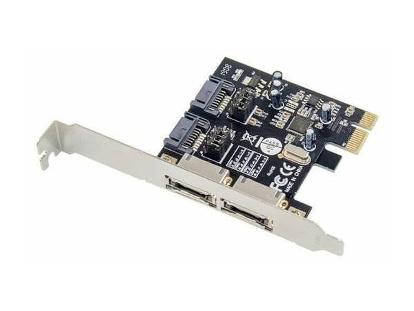 MicroConnect - Kontroller for lagring (RAID) - 2-kanals - SATA 6Gb/s / eSATA 6Gb/s - PCIe 2.0 x1