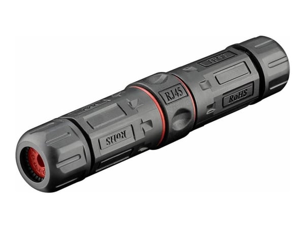 Microconnect KON523, RJ45, Musta, Cat6, IP68, 10 g, 1 kpl